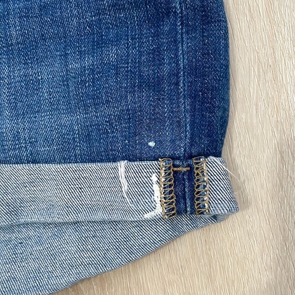 Paige Jimmy Jimmy Short Cuffed Hem Denim Jeans Size 28 - Picture 3 of 7